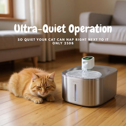 4L Wireless Cat Water Fountain – Auto Sensor Pet Dispenser by Meowsera™