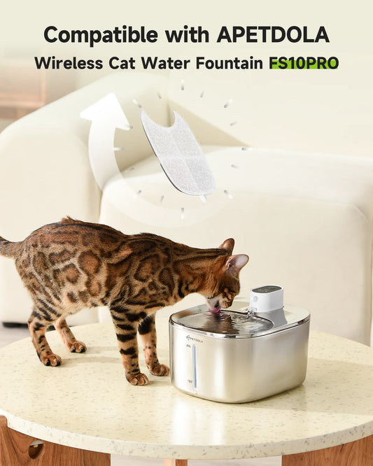 Stainless Water Fountain Filters 8-Pack