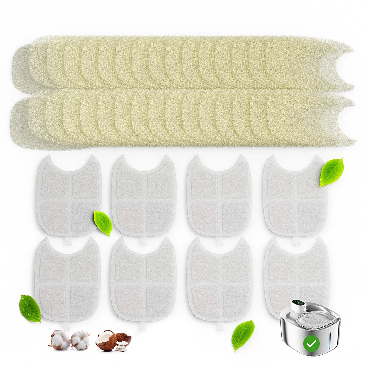 Stainless Water Fountain Filters 8-Pack